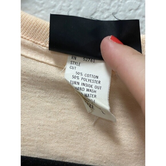 Vintage Rare Tony Ward Rare Xperiance Western Leather Fringe Studs Tee Large - Picture 6 of 7